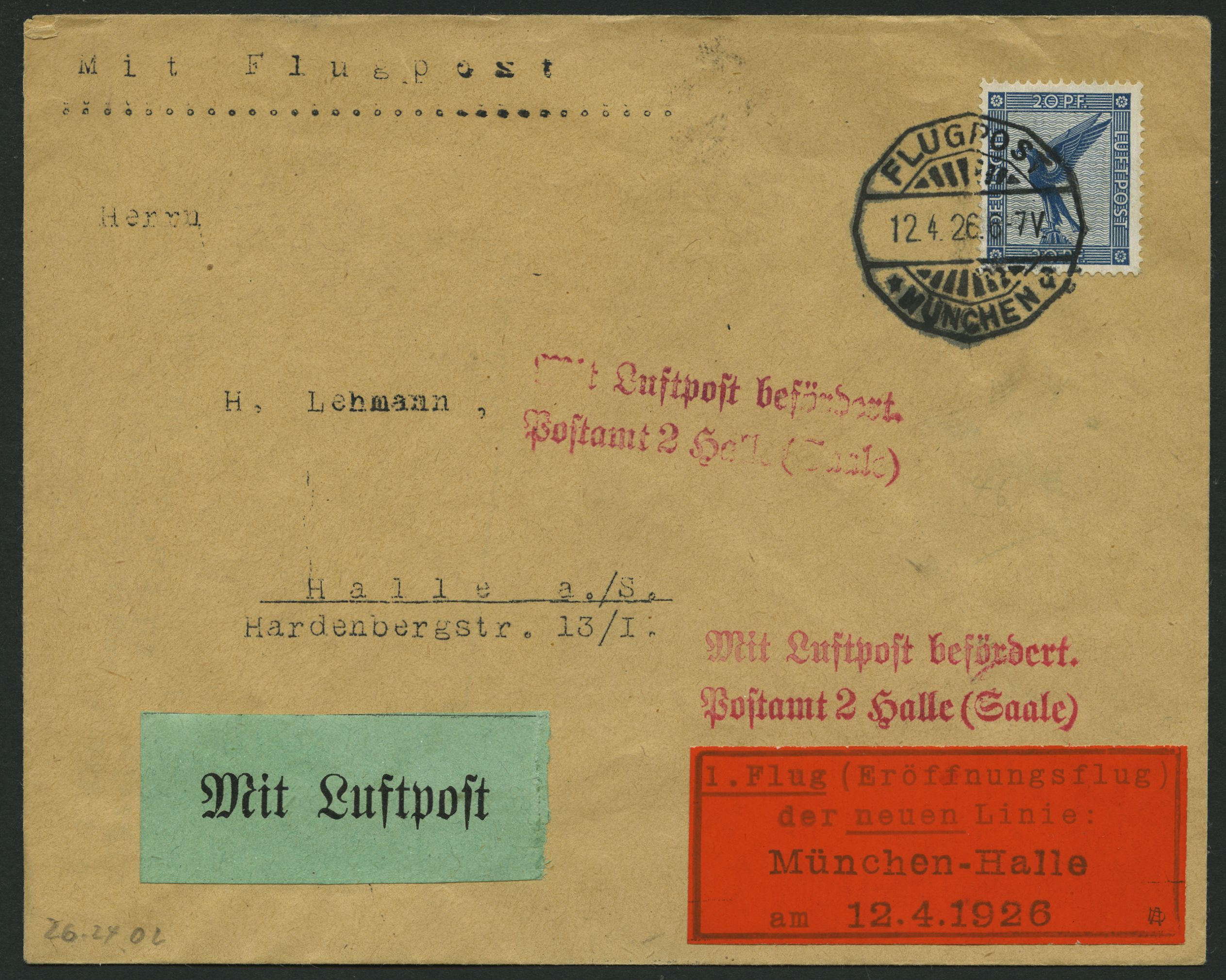 Lot 1694 - STAMPS - GERMANY GERMANY UNTIL 1945 - ZEPPELIN AND AIRMAIL - Nordphila e.K. Stamp Auction #446 Lot 1694 - STAMPS - GERMANY GERMANY UNTIL 1945 - ZEPPELIN AND AIRMAIL - Nordphila e.K. Stamp Auction #446