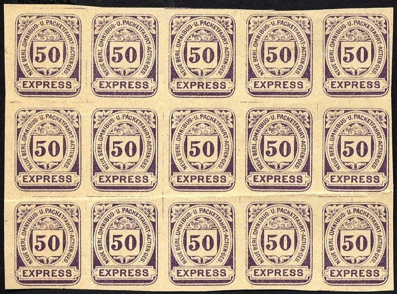 Lot 536 - STAMPS - GERMANY GERMANY UNTIL 1945 - PRIVATE POST BEFORE 1945 - Nordphila e.K. Stamp Auction #446 Lot 536 - STAMPS - GERMANY GERMANY UNTIL 1945 - PRIVATE POST BEFORE 1945 - Nordphila e.K. Stamp Auction #446