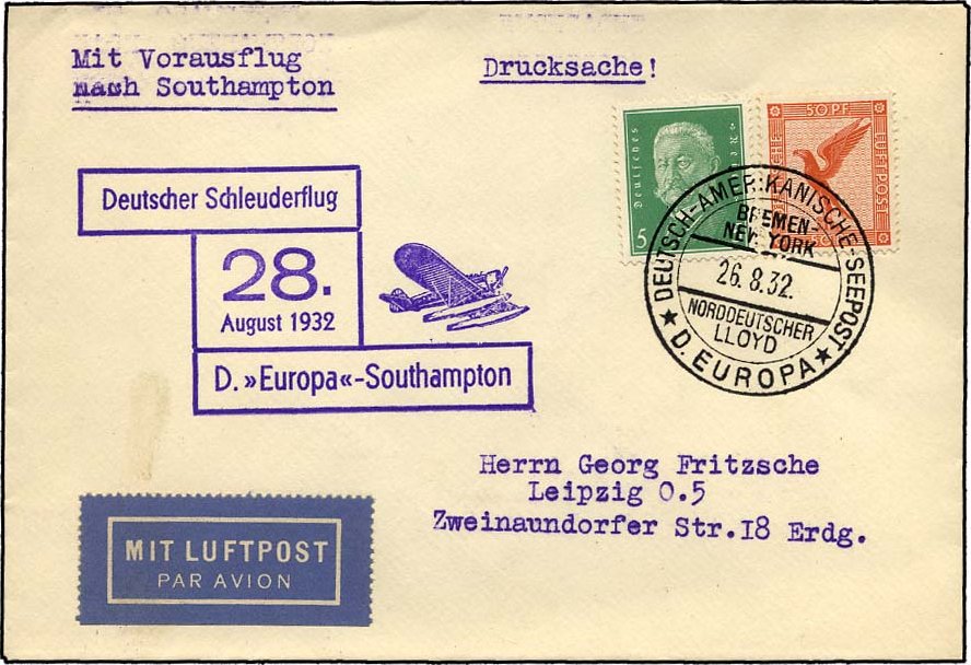 Lot 1608 - STAMPS - GERMANY GERMANY UNTIL 1945 - ZEPPELIN AND AIRMAIL -  Nordphila e.K. Stamp Auction #446