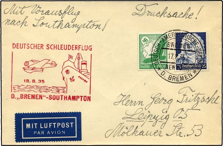 Lot 1659 - STAMPS - GERMANY GERMANY UNTIL 1945 - ZEPPELIN AND AIRMAIL - Nordphila e.K. Stamp Auction #446 Lot 1659 - STAMPS - GERMANY GERMANY UNTIL 1945 - ZEPPELIN AND AIRMAIL - Nordphila e.K. Stamp Auction #446